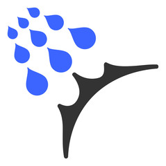 Water proof vector icon. Flat Water proof pictogram is isolated on a white background.