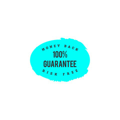 100% money back guaranteed badge
