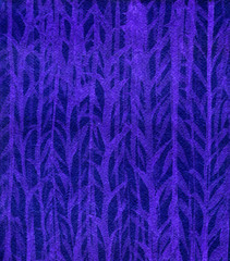 Abstract watercolor background with texture of paper, deep blue and violet colors, hand draw, splashes, drops of paint, paint smears. Design for backgrounds, wallpapers, prints, covers and packaging