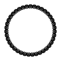 Rounded frame simple black white stamp put text decor vintage theme simple single. Part Art web sign lace icon style copy space blank empty card label badge Kite rays oval wave curl shape swirl lines