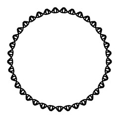Rounded frame simple black white stamp put text decor vintage theme simple single. Part Art web sign lace icon style copy space blank empty card label badge Kite rays oval wave curl shape swirl lines