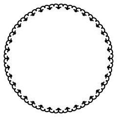 Rounded frame simple black white stamp put text decor vintage theme simple single. Part Art web sign lace icon style copy space blank empty card label badge Kite rays oval wave curl shape swirl lines