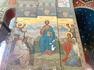 New Athos, Abkhazia, August, 09. 2019. New Athos monastery. Abkhazia. Interiors
