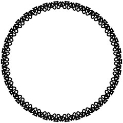 Rounded frame simple black white stamp put text decor vintage theme simple single. Part Art web sign lace icon style copy space blank empty card label badge Kite rays oval wave curl shape swirl lines