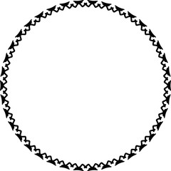 Rounded frame simple black white stamp put text decor vintage theme simple single. Part Art web sign lace icon style copy space blank empty card label badge Kite rays oval wave curl shape swirl lines