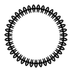 Rounded frame simple black white stamp put text decor vintage theme simple single. Part Art web sign lace icon style copy space blank empty card label badge Kite rays oval wave curl shape swirl lines