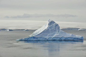 Antarctic icebergs. Wonders of nature.