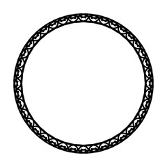 Rounded frame simple black white stamp put text decor vintage theme simple single. Part Art web sign lace icon style copy space blank empty card label badge Kite rays oval wave curl shape swirl lines