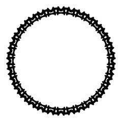 Rounded frame simple black white stamp put text decor vintage theme simple single. Part Art web sign lace icon style copy space blank empty card label badge Kite rays oval wave curl shape swirl lines