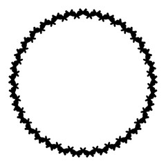 Rounded frame simple black white stamp put text decor vintage theme simple single. Part Art web sign lace icon style copy space blank empty card label badge Kite rays oval wave curl shape swirl lines