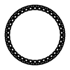 Rounded frame simple black white stamp put text decor vintage theme simple single. Part Art web sign lace icon style copy space blank empty card label badge Kite rays oval wave curl shape swirl lines