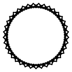 Rounded frame simple black white stamp put text decor vintage theme simple single. Part Art web sign lace icon style copy space blank empty card label badge Kite rays oval wave curl shape swirl lines