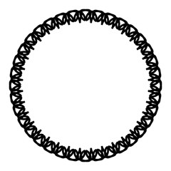 Rounded frame simple black white stamp put text decor vintage theme simple single. Part Art web sign lace icon style copy space blank empty card label badge Kite rays oval wave curl shape swirl lines