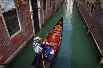 Wenecja Gondola na kanale