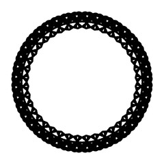 Rounded frame simple black white stamp put text decor vintage theme simple single. Part Art web sign lace icon style copy space blank empty card label badge Kite rays oval wave curl shape swirl lines