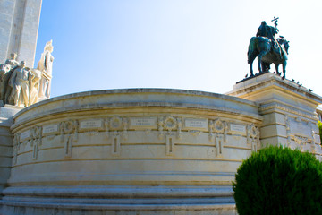 Obraz premium Monument to the Cortes and the 1812 constitution in Cádiz, Spain.