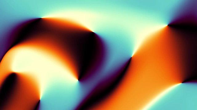 Transforming abstract background. Psychedelic wavy animated abstract curved shapes. Looping footage.