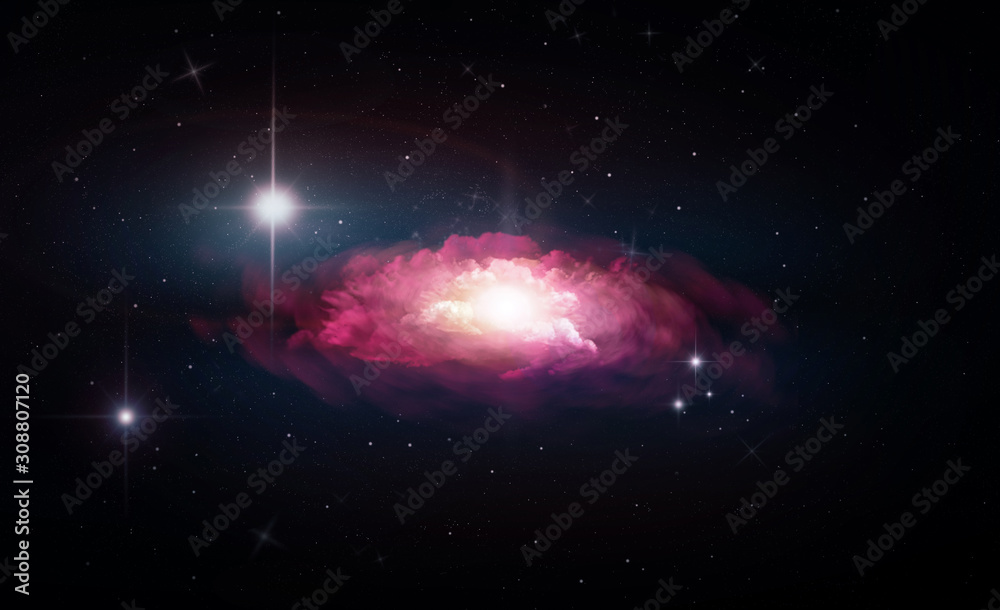 Canvas Prints space abstract background with stars and nebula