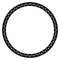 Rounded frame simple black white stamp put text decor vintage theme simple single. Part Art web sign lace icon style copy space blank empty card label badge Kite rays oval wave curl shape swirl lines