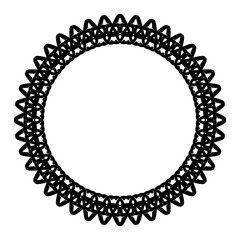 Rounded frame simple black white stamp put text decor vintage theme simple single. Part Art web sign lace icon style copy space blank empty card label badge Kite rays oval wave curl shape swirl lines