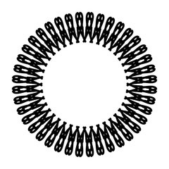 Rounded frame simple black white stamp put text decor vintage theme simple single. Part Art web sign lace icon style copy space blank empty card label badge Kite rays oval wave curl shape swirl lines