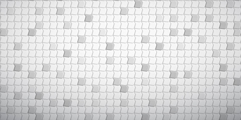 Abstract tiled background of polygons fitted to each other, in white and gray colors