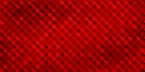Abstract background of polygons fitted to each other, in red colors