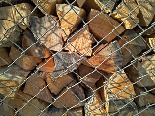 Fototapeta na wymiar Pile of Wood