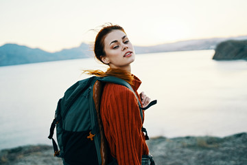 woman on the beach