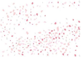 Festive color rectangle confetti background. Abstract frame confetti texture for holiday, postcard, poster, website, carnivals, birthday and children's parties. Cover confetti mock-up. Wedding card