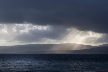 moody sky scape in Scotland
