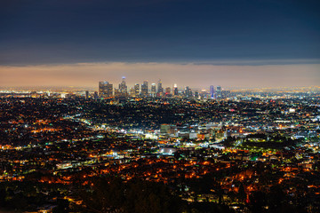 View of the night city, Los Angeles