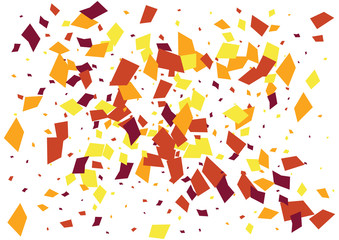 Festive color rectangle confetti background. Abstract frame confetti texture for holiday, postcard, poster, website, carnivals, birthday and children's parties. Cover confetti mock-up. Wedding card