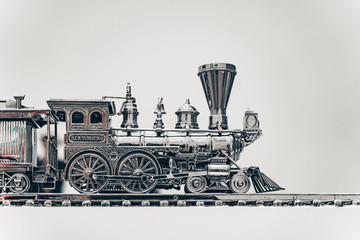 Silver steam train