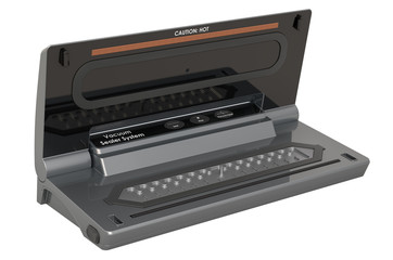 Opened Food Vacuum Sealer, 3D rendering
