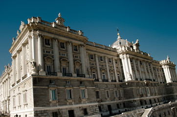 Plaza de la Armeria at the Royal Palace of Madrid.	