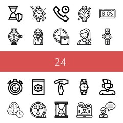 24 icon set