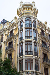 The architecture of the old city. Madrid, Spain