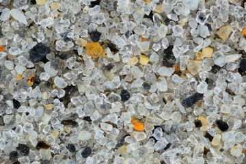 Extreme close-up of sand grains