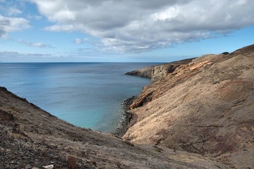 Obraz premium sunny landscape in Ponta de Sao Lourenco, island of Madeira