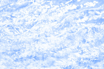 background transparent blue water with highlights, top view, blur.