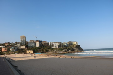 Fototapeta na wymiar Manly Beach in Sydney, New South Wales Australia