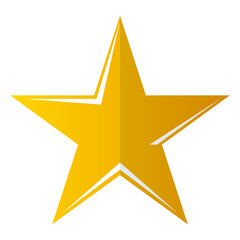 Christmas star icon. Christmas tree tip - Vector illustration