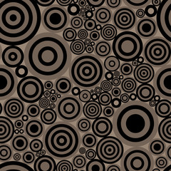 Seamless abstract print with circles. Vector illustration.
