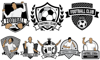 Set of soccer emblems © airjordan100