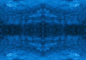 Seamless futuristic grunge background. Wavy patterns, color gradients, stains, curved lines in the colors of the year 2020 Classic blue. Design for textile, scrapbooking, wallpaper, decor, packaging