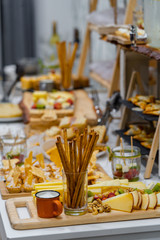 Aperitif tasting table