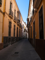Fototapeta na wymiar Typical alley of the historic center of the city of Malaga