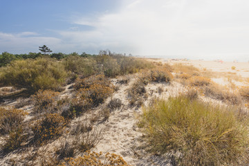 Atlantic Ocean and the coast of the Algarve, Southern Portugal