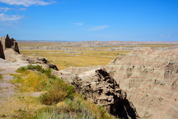 Fototapeta na wymiar Badland NP Park Vista 